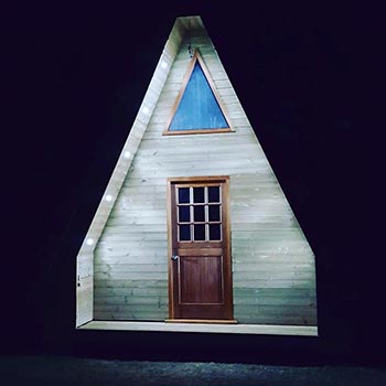 Glamping Pod in Somerset by Night